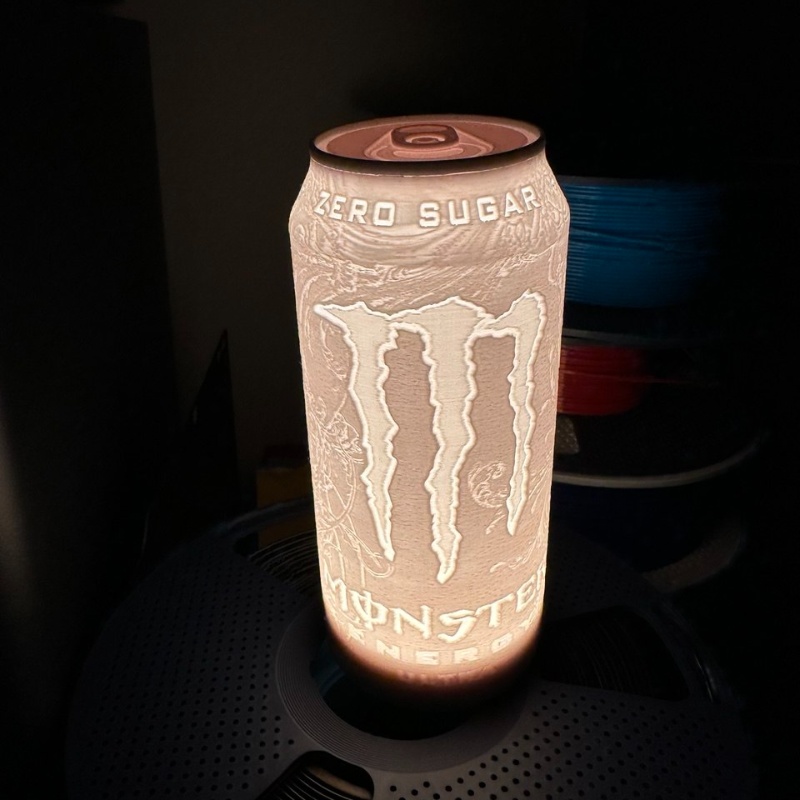Lampka LED – Puszka Monster (inspiracja)